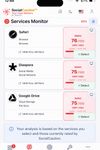 Select services to monitor