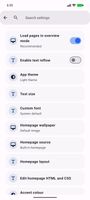 Image of browser settings