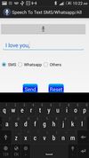 Speech To Text for SMS/Whatsapp screenshot 1