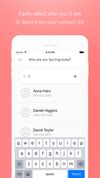 Pick out the recipient from your contacts