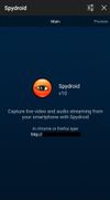 Screenshot Spydroid android main screen 1