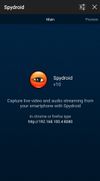 Screenshot Spydroid android main screen 1
