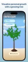 Visualize personal growth with a growing tree