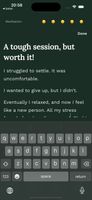 Encrypted, secure meditation journal
