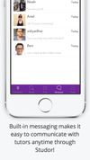 Message tutors on the go!