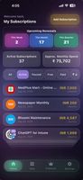 SubScale Single Glance Dashboard