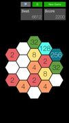SuperHex 2048 screenshot 1
