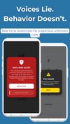 Scam protection overlays of the app.