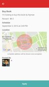 Task requested with location and user description
