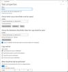 Configuring tasks