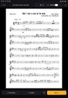 Role-based sheet music — the trumpet player sees their own part