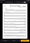 Drum chart for the same song, distributed automatically to the drummer