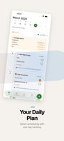 Daily timeline with smart scheduling and completion tracking