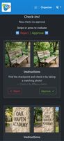 Organizer Review Screen