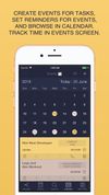 CREATE EVENTS FOR TASKS, SET REMINDERS FOR EVENTS, AND BROWSE IN CALENDAR.
TRACK TIME IN EVENTS SCREEN.