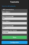 Configuration - Wifi parameters