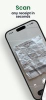 Point the camera at any receipt: paper, thermal, or a PDF.