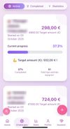 Savings Goals: Set targets and watch your progress grow with visual tracking