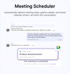 Automatically detects meeting chats, gathers details, and sends calendar invites—all within the conversation.