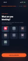 Picking the apps to lock, through the system picker (Screen Time on iPhone).