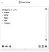 Shopping list