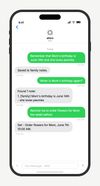 Save things you want to remember — birthdays, preferences, details — and pull them up anytime. allora connects the dots and sets reminders based on what it knows.