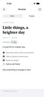 Interactive checklist in English