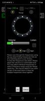 Use the jog wheel to scan through frequencies and find tones that match the pitch of your tinnitus. Tap Listen to hear each frequency, and adjust the volume to a comfortable level. You can select a single frequency or choose a range using the Range checkbox — helpful if you’re unsure of the exact pitch or if multiple frequencies are close together.