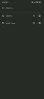 Search bar with history list