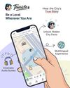 Discover cities like a local. Touristas pairs a live map with cinematic, multilingual audio guides. 