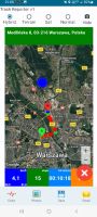 Online navigation to recorded track
