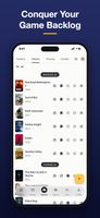 Games move through Backlog, Playing, Completed, Dropped and Wishlist — one library for everything you mean to get to.