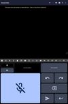 A test note showing the simple Material UI on an Android tablet.