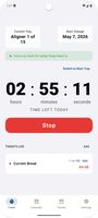 Timer screen.