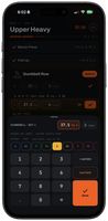 Logging a set, with RPE on the keypad