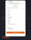 AI review screen: 5 fields filled, 1 flagged for review. 96% confidence score. User can verify before submitting.
