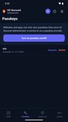 Built-in passkey provider: websites and apps can create and use passkeys from the same app your codes live in.