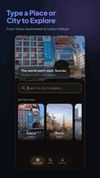 Type a city, place or country name to start exploring