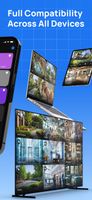 View and manage cameras across supported phones, tablets, and smart TVs.