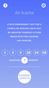 You can choose a specific sound and a duration.