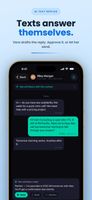 The AI receptionist handles customer text messages on your business number.