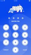 This is the pic view where you enter the pin to unlock app