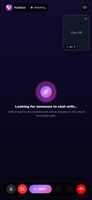 Video chat matching screen — searching for a stranger to connect with