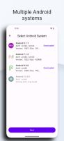 Avilable guest Android versions
