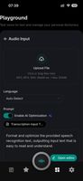 AI Playground: Instant recording with auto-optimization.