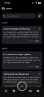Intuitive Dashboard: Organize your voice notes effortlessly.