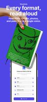 Reads PDF, EPUB, photos and plain text in a single voice.