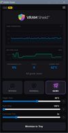 VRAM Shield. Game mode using Smart Throttling Technology