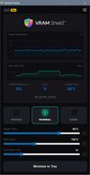 VRAM Shield. Normal mode using Pulse Throttling Technology