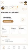 Set up AutoDM automations, grow followers or build your influencer store, right from the home screen